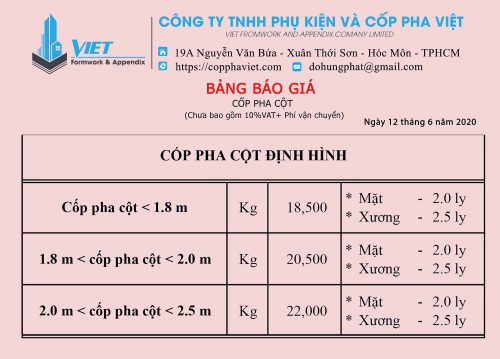 Giá cốp pha thép định hình