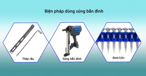 Biện pháp dùng súng bắn đinh