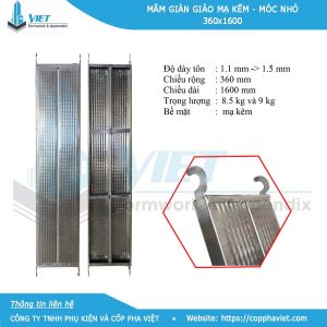 Mâm mạ kẽm móc nhỏ