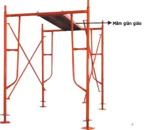 Vị trí đặt mâm giàn giáo