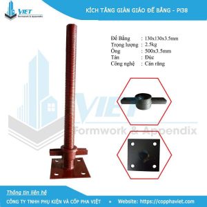 kích tăng giàn giáo đế bằng pi38