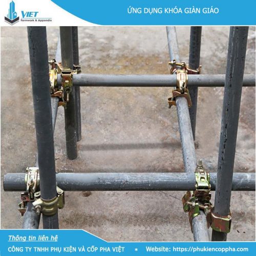 Cùm giàn giáo giúp nối 2 ống thép