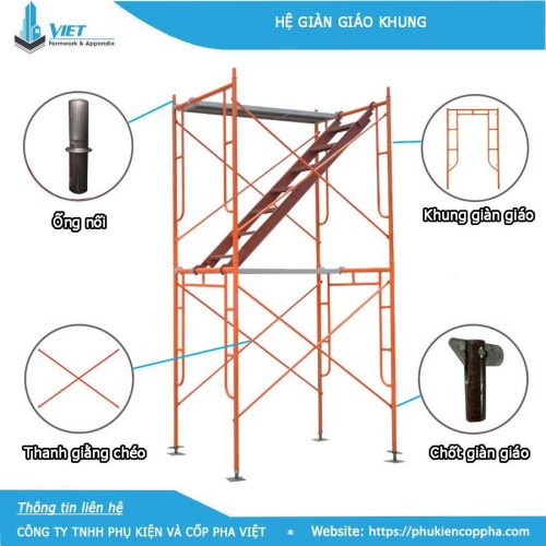 Giá giàn giáo khung sơn chữ H