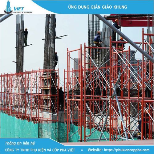 Ứng dụng giàn giáo khung